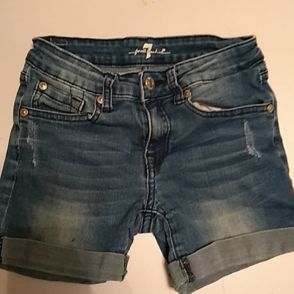 Denim shorts